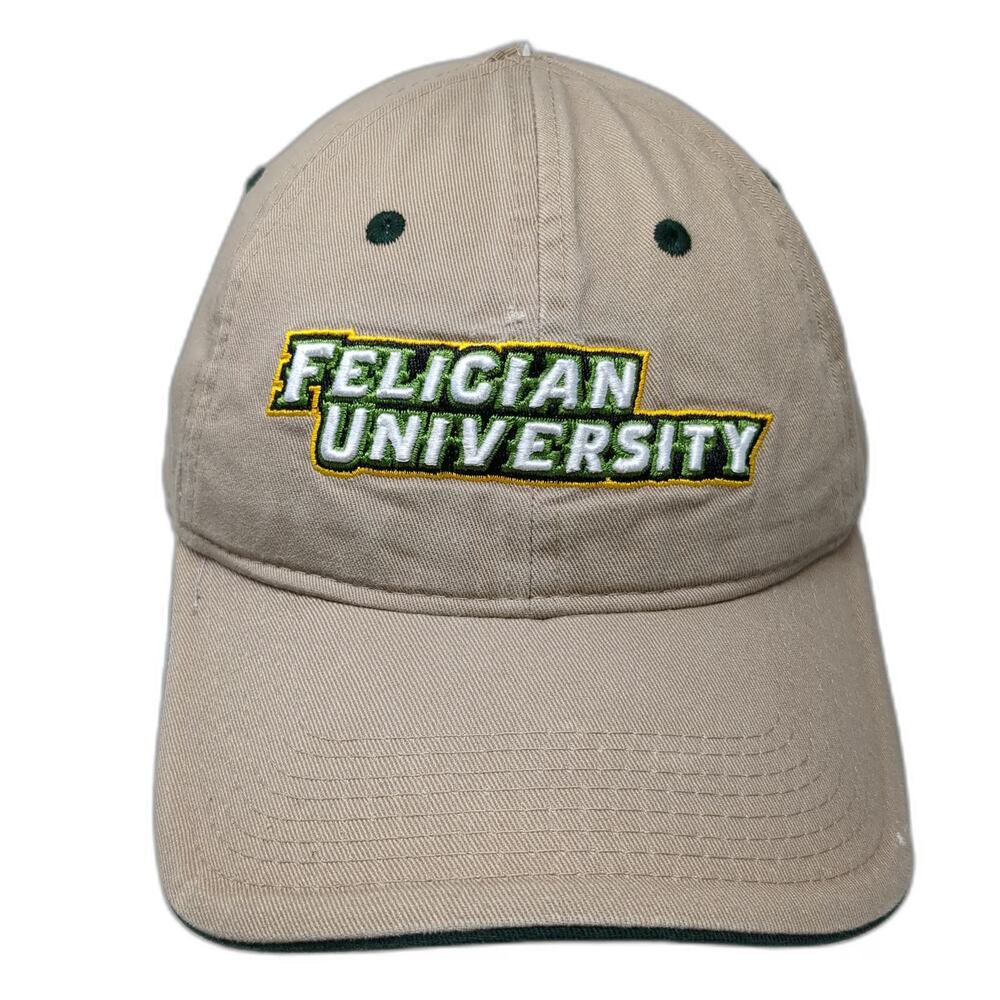 The Game Felician University Baseball Cap Brown One Size Cotton Strapback Hat